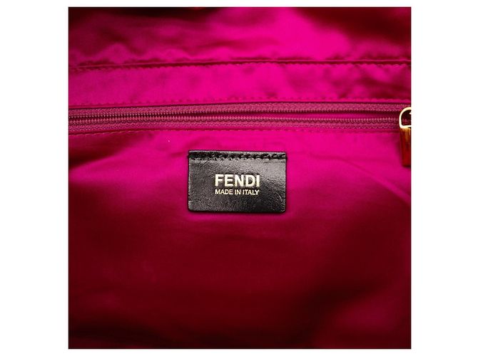 Borsa Fendi Baguette in camoscio rosa - vista 8