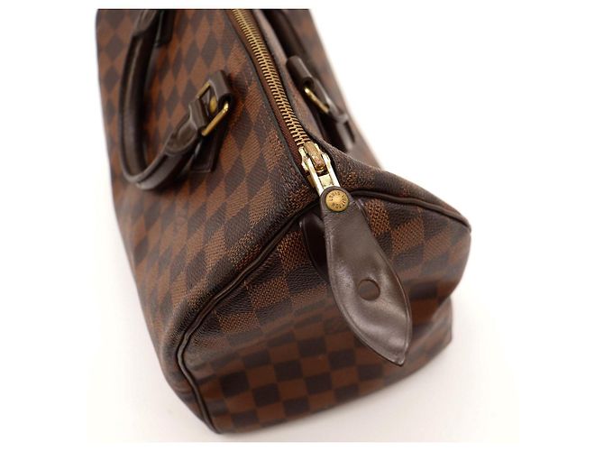 Louis Vuitton Speedy 30 Damier Ebene Canvas Handtasche Braun - Ansicht 10