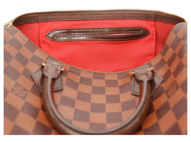 Louis Vuitton Speedy 30 Damier Ebene Canvas Handtasche Braun - Ansicht 7