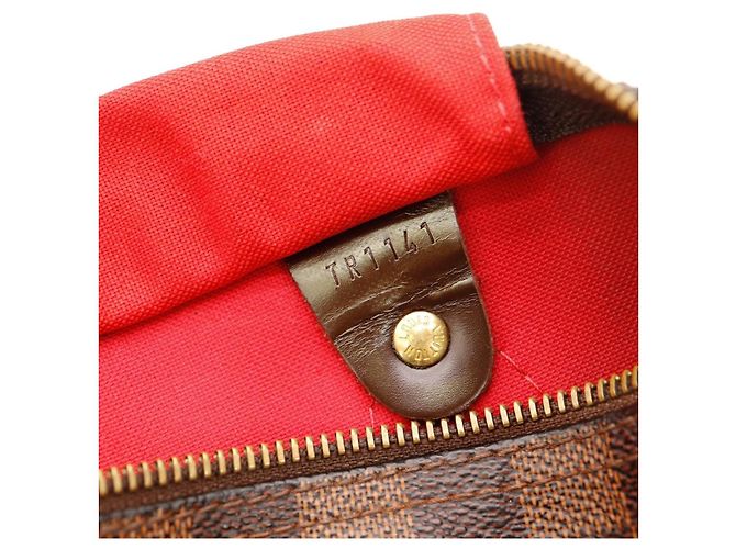 Louis Vuitton Speedy 30 Damier Ebene Canvas Handtasche Braun - Ansicht 8