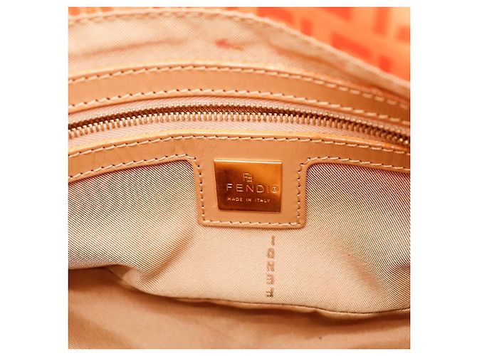 Sac à épaule Fendi motif Zucca Orange - vue 9