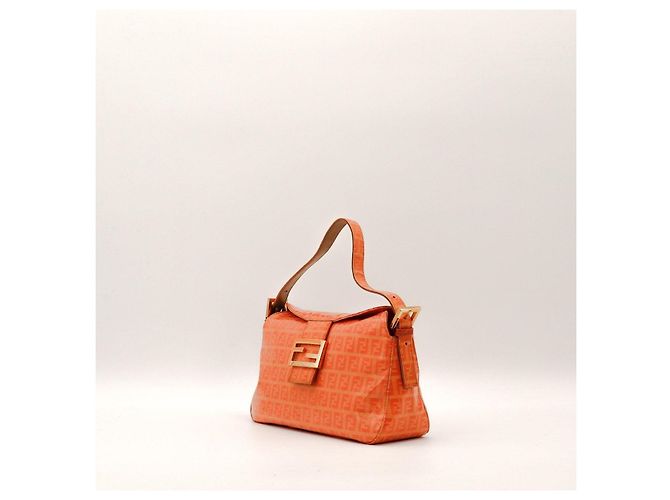 Bolsa Baguette Fendi Zucca Laranja - vista 2