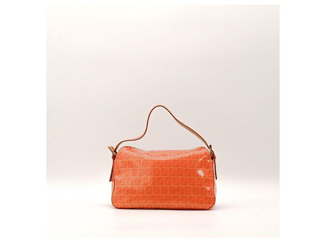 Bolsa Baguette Fendi Zucca Laranja - vista 3