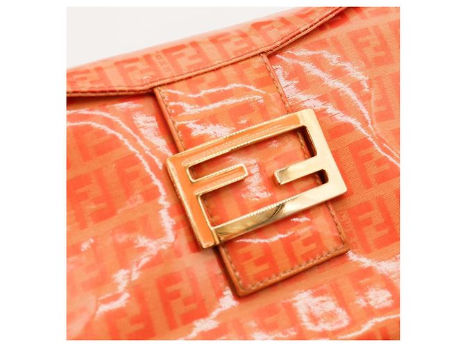 Bolsa Baguette Fendi Zucca Laranja - vista 7