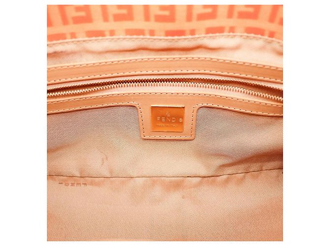 Bolsa Baguette Fendi Zucca Laranja - vista 8