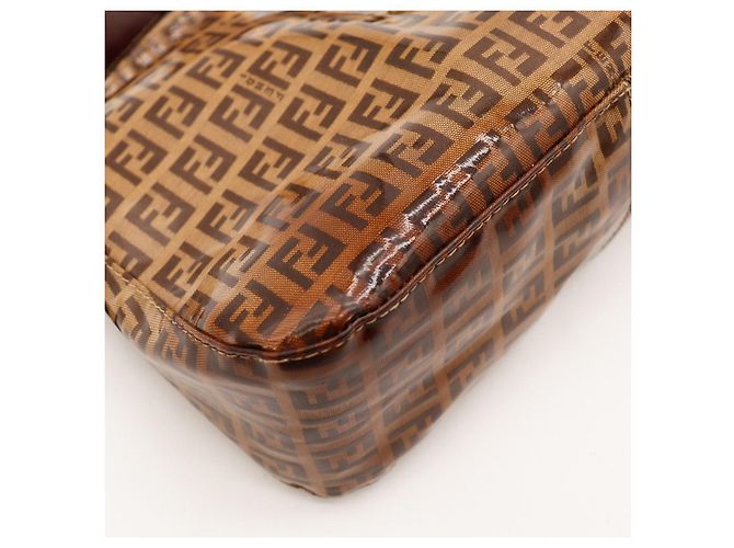 Fendi Zucca Monogram Schultertasche Braun - Ansicht 11
