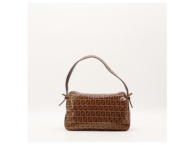 Fendi Zucca Monogram Schultertasche Braun - Ansicht 3