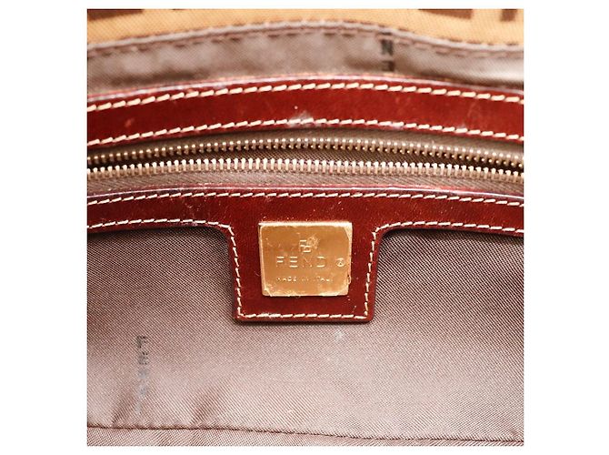 Fendi Zucca Monogram Schultertasche Braun - Ansicht 7