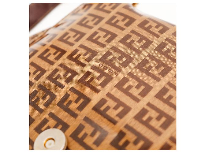 Fendi Zucca Monogram Schultertasche Braun - Ansicht 8
