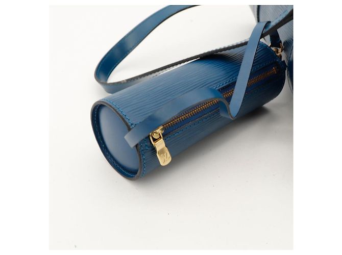 Sac Louis Vuitton Speedy 25 en cuir Epi avec pochette Bleu - vue 7
