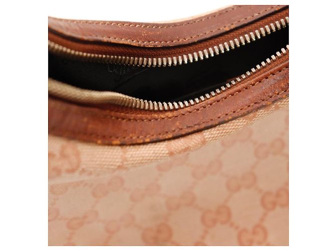 Gucci Hobo-Bag aus Monogramm-Canvas Braun Beige - Ansicht 11