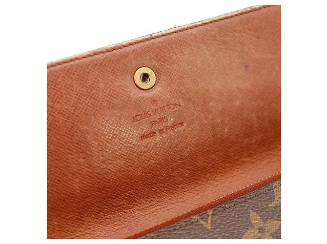 Portafoglio lungo Louis Vuitton Monogram Canvas Marrone - vista 6