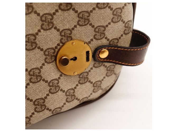 Borsa Boston Monogram Gucci Marrone Rosso Beige Verde - vista 11