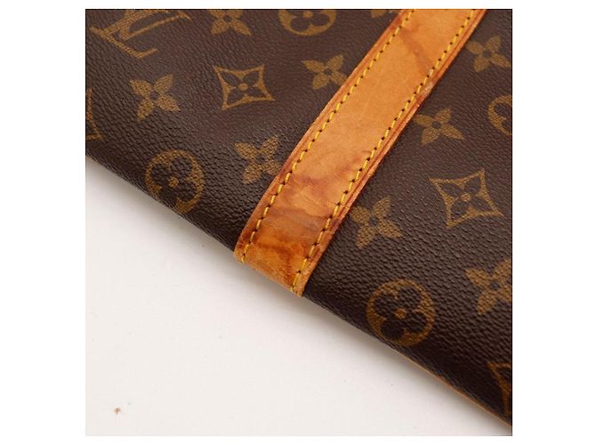 Bolso de viaje Louis Vuitton Keepall 55 Monogram Canvas Castaño Monograma - vista 8