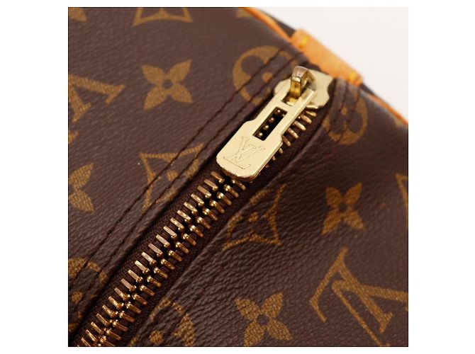 Bolso de viaje Louis Vuitton Keepall 55 Monogram Canvas Castaño Monograma - vista 9