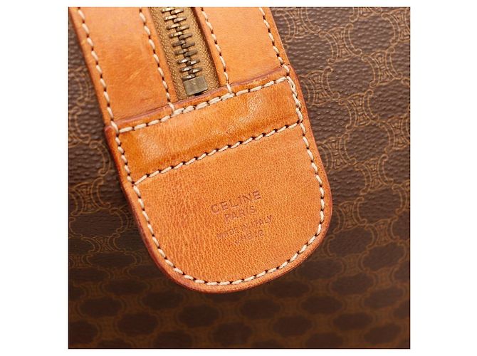 Céline Sac Weekender Celine Macadam Marron - vue 9