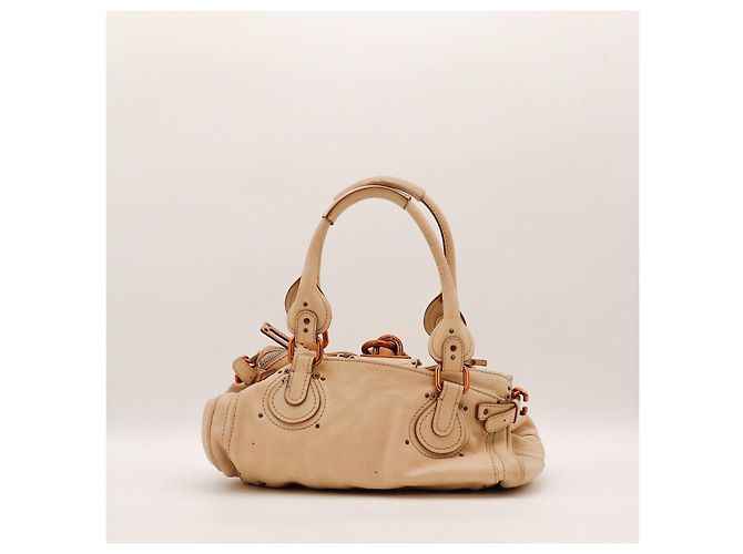 Borsa Satchel Chloé Paddington Beige - vista 3