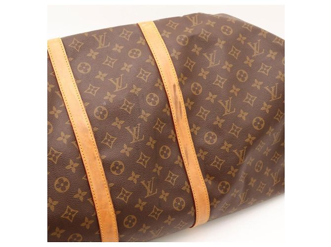 Borsa da viaggio Louis Vuitton Keepall 55 Monogram Canvas Marrone Monogramma - vista 10