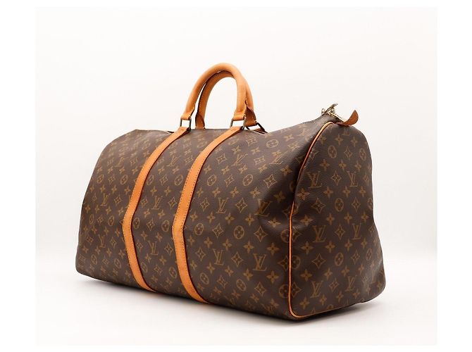 Borsa da viaggio Louis Vuitton Keepall 55 Monogram Canvas Marrone Monogramma - vista 2