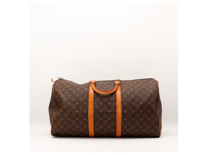 Borsa da viaggio Louis Vuitton Keepall 55 Monogram Canvas Marrone Monogramma - vista 3