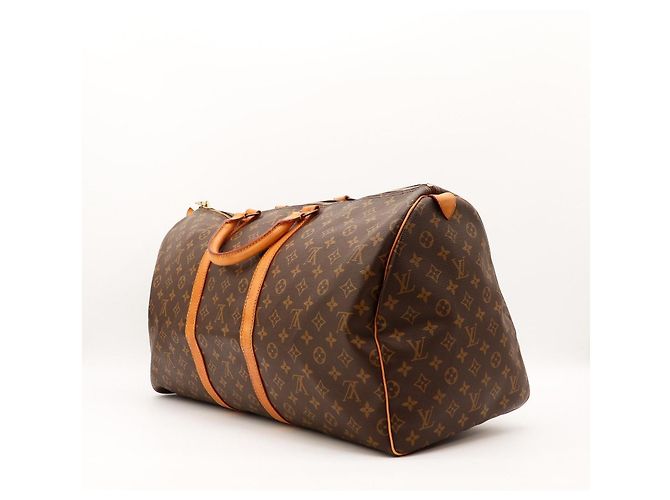 Borsa da viaggio Louis Vuitton Keepall 55 Monogram Canvas Marrone Monogramma - vista 4