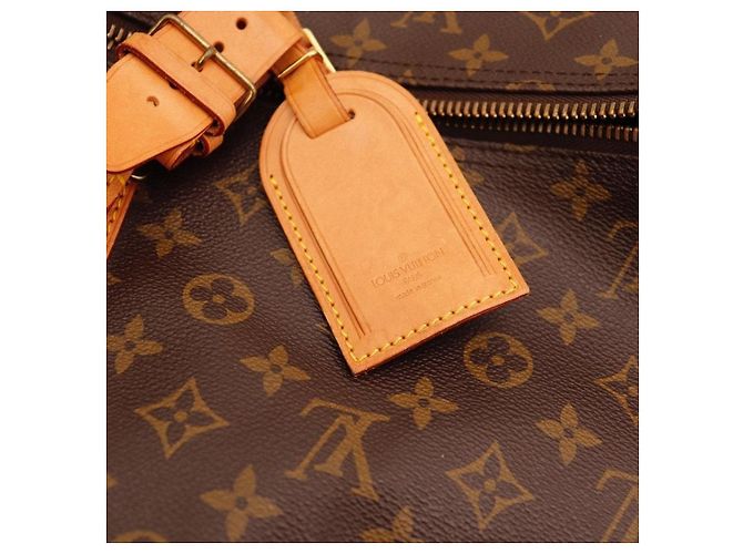Borsa da viaggio Louis Vuitton Keepall 55 Monogram Canvas Marrone Monogramma - vista 6