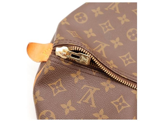 Borsa da viaggio Louis Vuitton Keepall 55 Monogram Canvas Marrone Monogramma - vista 7