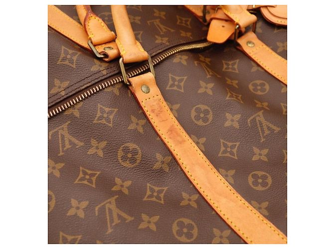Borsa da viaggio Louis Vuitton Keepall 55 Monogram Canvas Marrone Monogramma - vista 8