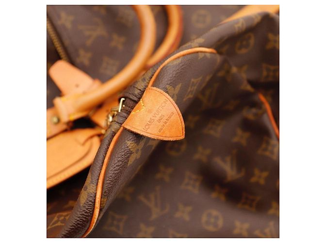 Borsa da viaggio Louis Vuitton Keepall 55 Monogram Canvas Marrone Monogramma - vista 9