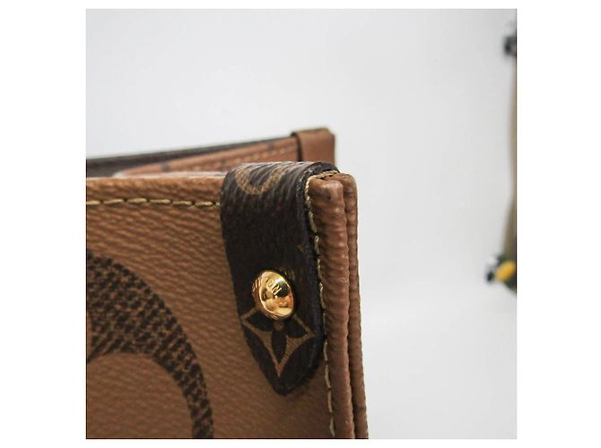 Louis Vuitton Monogram Reverse On The Go GM M45320 Tote Bag Braun Beige - Ansicht 12