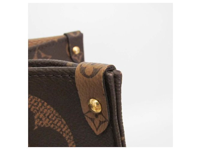 Louis Vuitton Monogram Reverse On The Go GM M45320 Tote Bag Braun Beige - Ansicht 13