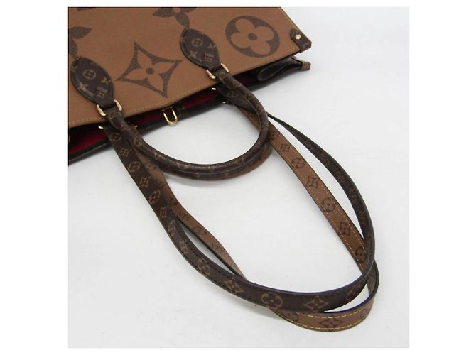 Louis Vuitton Monogram Reverse On The Go GM M45320 Tote Bag Braun Beige - Ansicht 14
