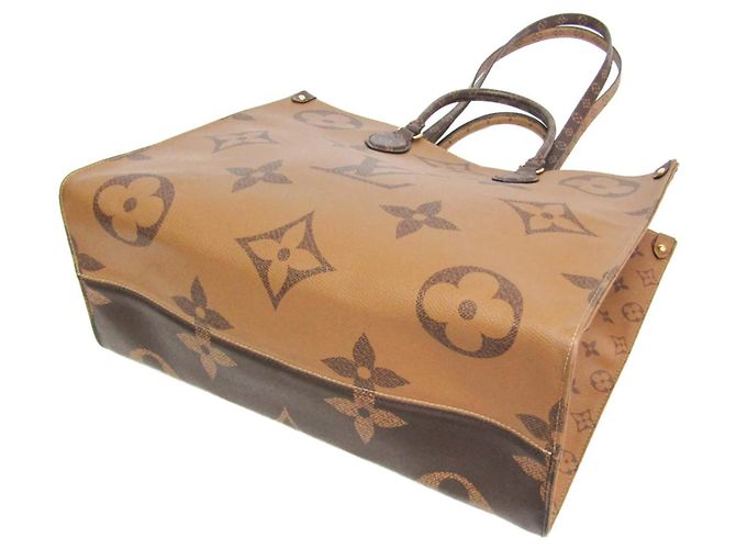 Louis Vuitton Monogram Reverse On The Go GM M45320 Tote Bag Braun Beige - Ansicht 3