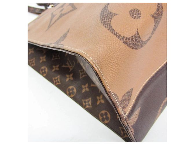 Louis Vuitton Monogram Reverse On The Go GM M45320 Tote Bag Braun Beige - Ansicht 5