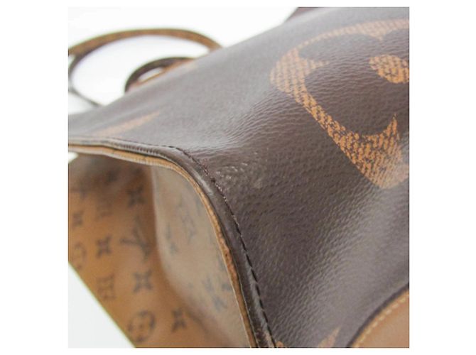 Louis Vuitton Monogram Reverse On The Go GM M45320 Tote Bag Braun Beige - Ansicht 7