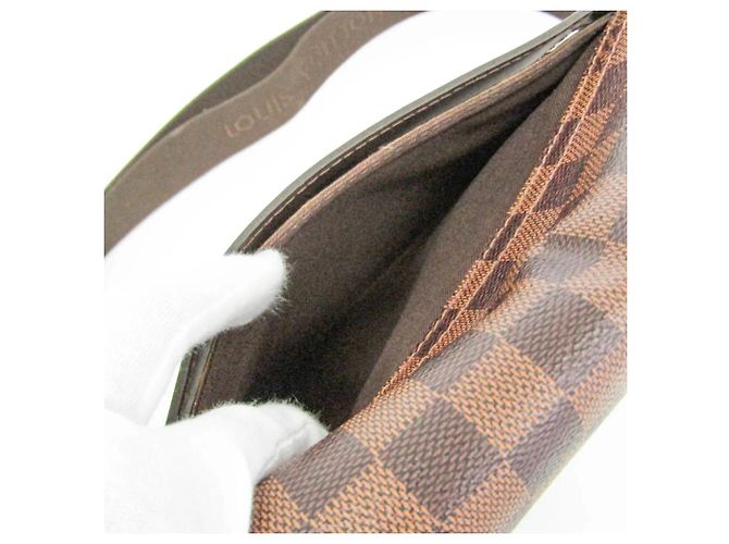 Bolso Messenger Louis Vuitton Damier Shelton MM Castaño Damier ebene - vista 12