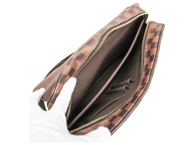 Bolso Messenger Louis Vuitton Damier Shelton MM Castaño Damier ebene - vista 3