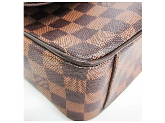 Bolso Messenger Louis Vuitton Damier Shelton MM Castaño Damier ebene - vista 6