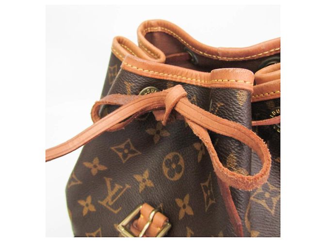 Mochila Louis Vuitton Monogram Montsouris MM M51136 para mujer Castaño - vista 12