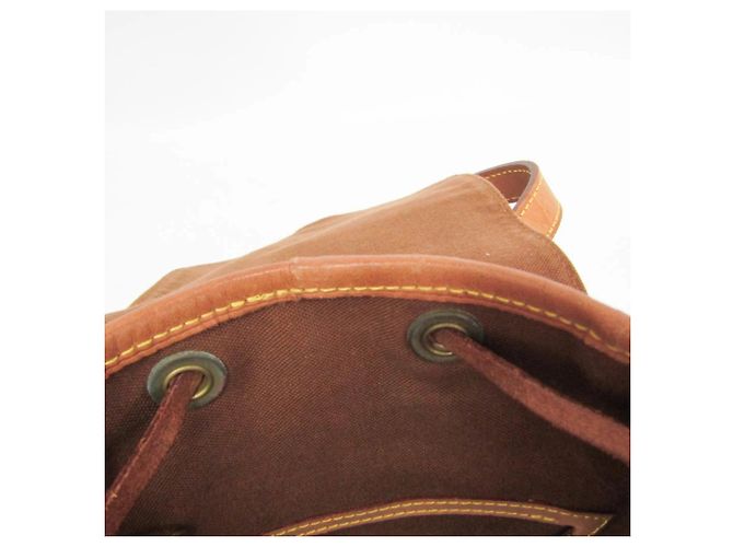 Mochila Louis Vuitton Monogram Montsouris MM M51136 para mujer Castaño - vista 15