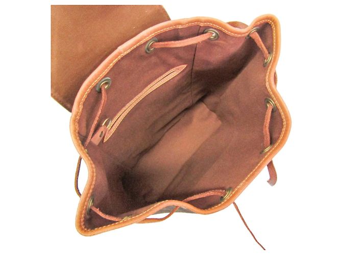 Mochila Louis Vuitton Monogram Montsouris MM M51136 para mujer Castaño - vista 3