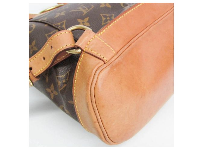 Mochila Louis Vuitton Monogram Montsouris MM M51136 para mujer Castaño - vista 5