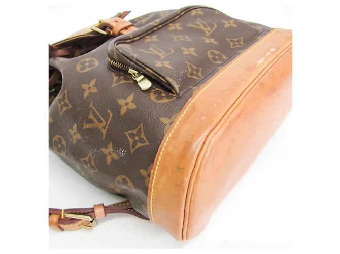 Mochila Louis Vuitton Monogram Montsouris MM M51136 para mujer Castaño - vista 6
