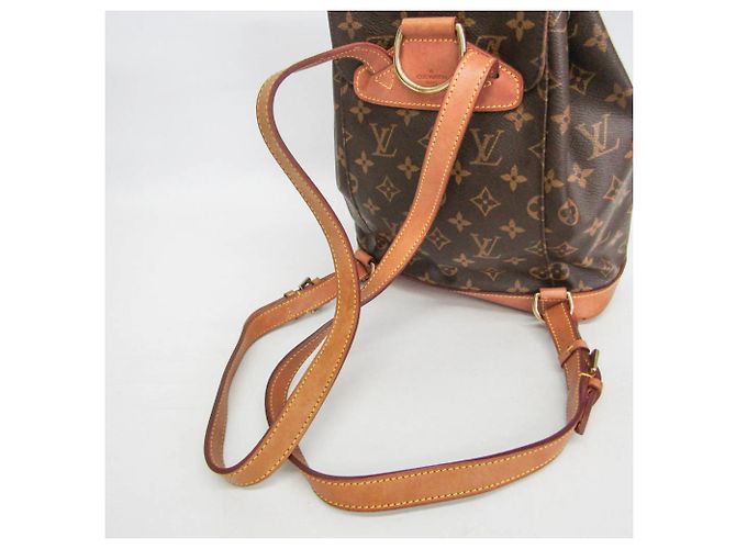 Mochila Louis Vuitton Monogram Montsouris MM M51136 para mujer Castaño - vista 8