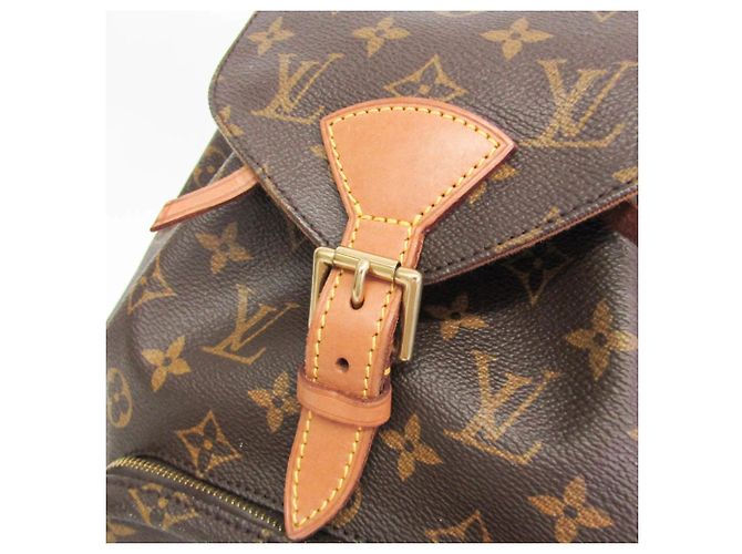 Mochila Louis Vuitton Monogram Montsouris MM M51136 para mujer Castaño - vista 9