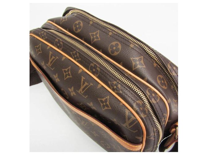 Borsa a tracolla Louis Vuitton Monogram Reporter PM M45254 da donna Marrone - vista 11
