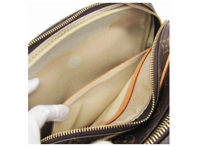 Borsa a tracolla Louis Vuitton Monogram Reporter PM M45254 da donna Marrone - vista 14
