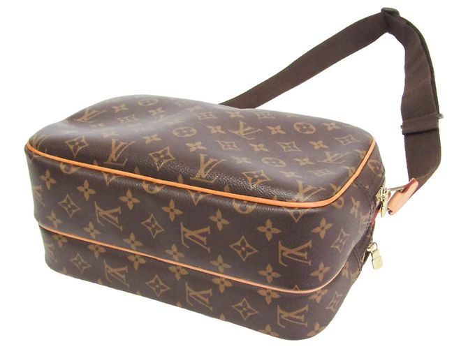 Borsa a tracolla Louis Vuitton Monogram Reporter PM M45254 da donna Marrone - vista 2