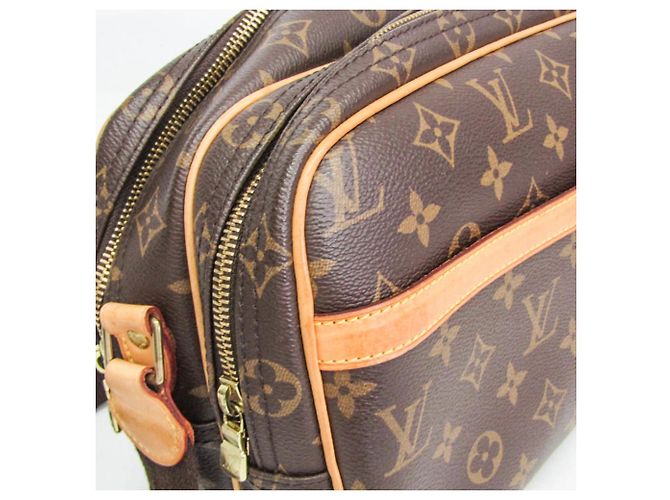 Borsa a tracolla Louis Vuitton Monogram Reporter PM M45254 da donna Marrone - vista 5