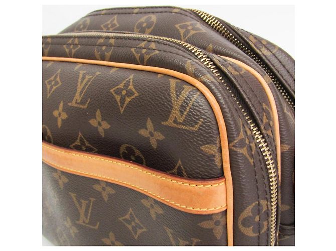 Borsa a tracolla Louis Vuitton Monogram Reporter PM M45254 da donna Marrone - vista 6
